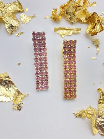 Accesoriu Par - Agrafe De Par Klara Pink Large crystal