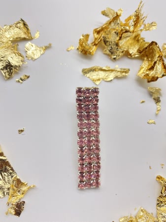 Agrafe De Par Klara Pink Large crystal [2]