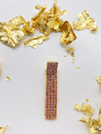 Agrafe De Par Klara Pink Small crystal [1]