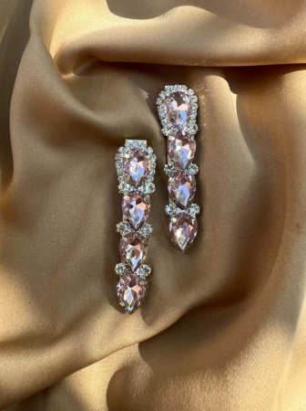 Agrafe De Par Klara Pink Stones [1]
