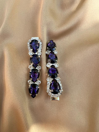 Agrafe De Par Klara Purple Stones [1]
