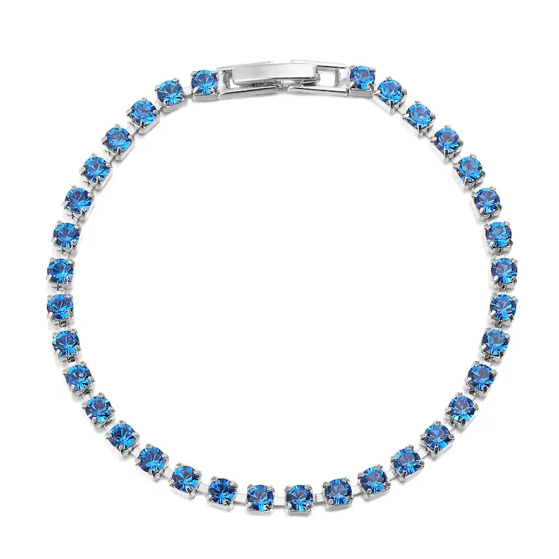Bratari - Brățară Tennis Klara blue crystal