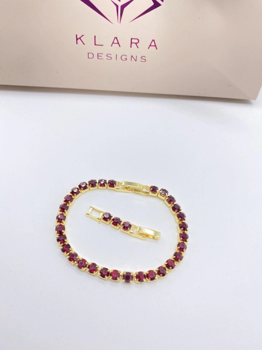 Brățară Tennis Klara Dark Red [1]