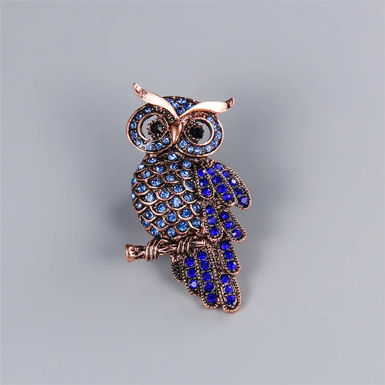 Broşă - Broşă Blue Owl