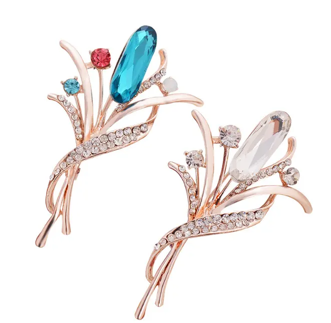 Broşă - Broşă  FLower Crystal