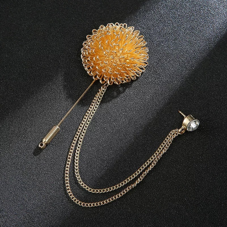 Accesoriu Brosa Sacou - Brosa Sacou Golden Flower