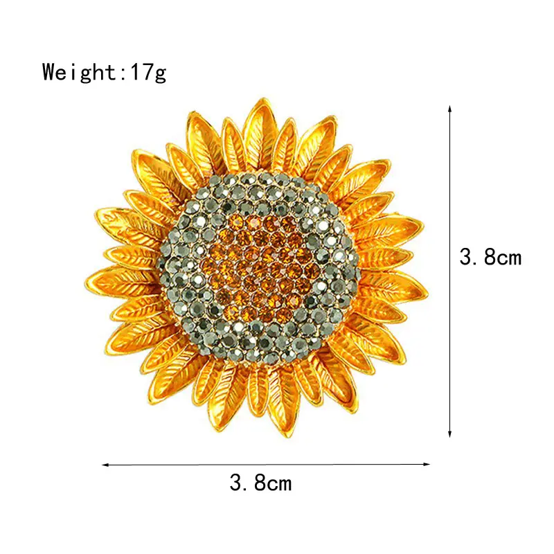 Broşă Sunflower [3]