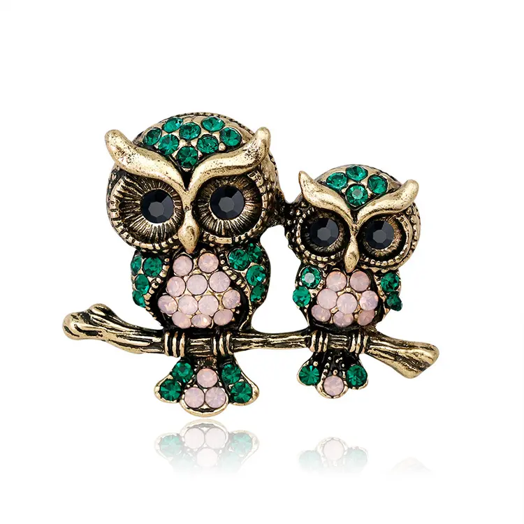 Broşă - Broşă Vintage Owl