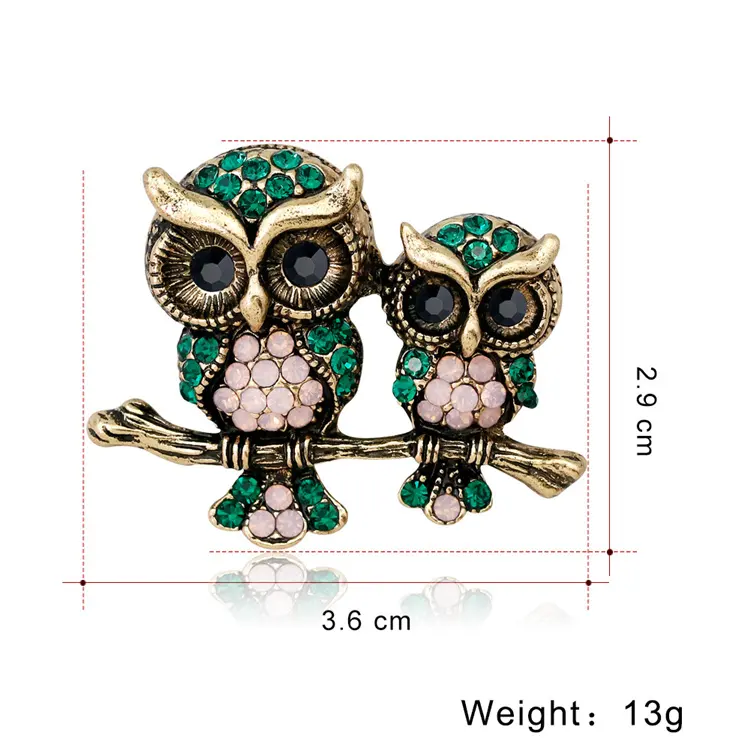 Broşă Vintage Owl [2]