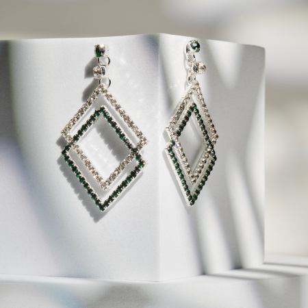 Cercei - Cercei Klara Quadratic Green and White