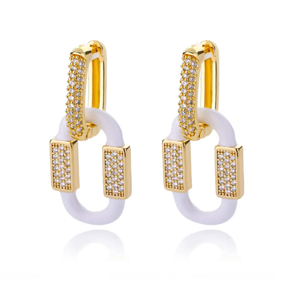 Pentru Ea - Cercei  Trendy White