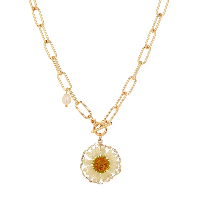Colier  Flower Pendant
