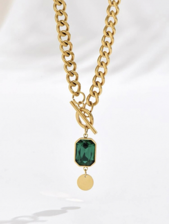 Pentru Ea - Colier Green Lux
