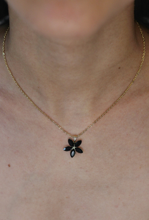 Colier Klara Black Leaves [1]