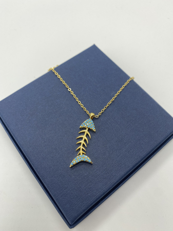 Lantisoare Cu Pandantiv - Colier Summer Collection Blue Fish