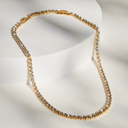 Coliere Tennis Cu Pietre Cristale - Colier Tennis Classy Crystal