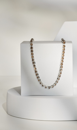 Colier Tennis Golden Crystal [1]