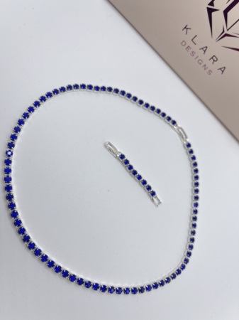 Colier Tennis Blue Crystal [1]