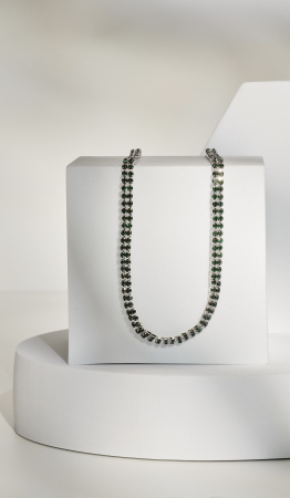 Colier Tennis Green Crystal [1]
