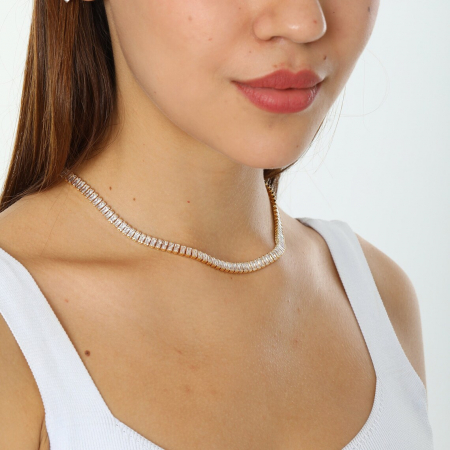 Colier Tennis klara snake Zirconiu [6]