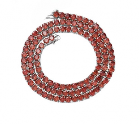 Colier Tennis Red Crystal [2]