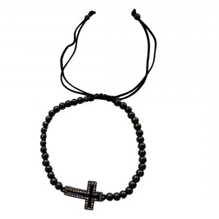Bratari - Brățară  Cross Black Line