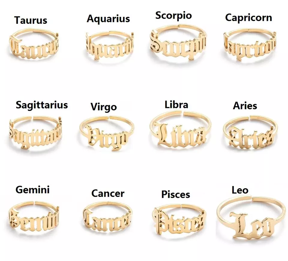 Inele - Inel Golden Zodiac