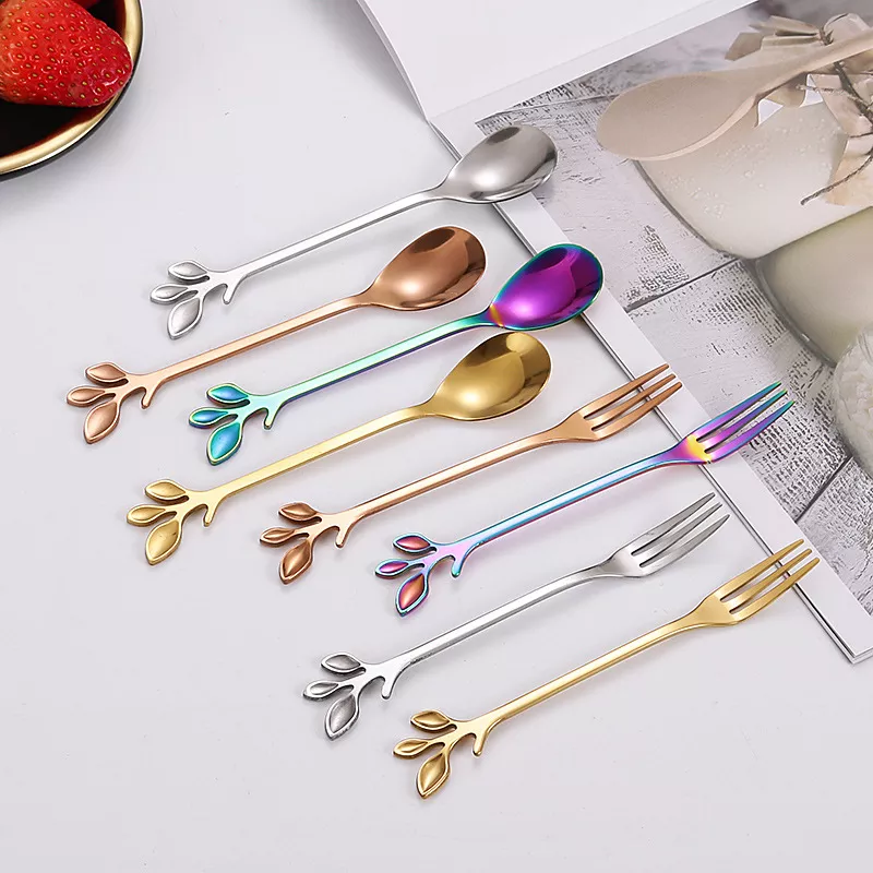 Klara Home Designs - Set Leaf Lingura Si Furculita