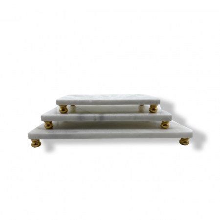 Klara Home Designs - Set  placi de marmura White