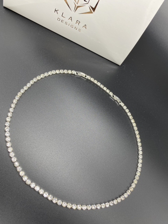 Set Tennis Klara White Round Crystal [1]