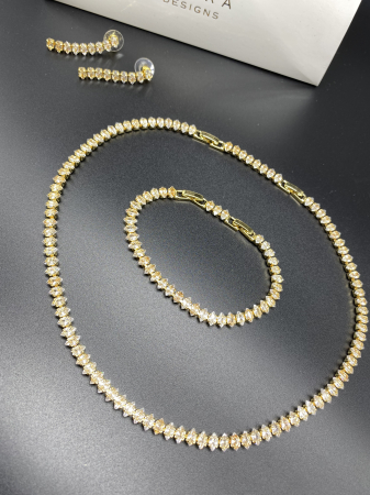 Set Tennis Klara Pear Shape Zirconiu [1]