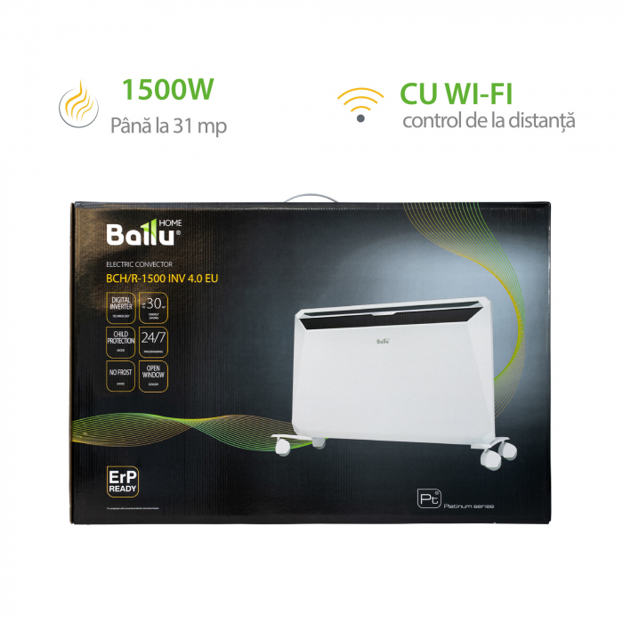 Convector electric rapid de 1500 w cu inverter și Wi-Fi [12]