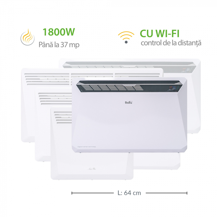 Convector Electric Rapid de 1800W cu Inverter si WI-FI [3]