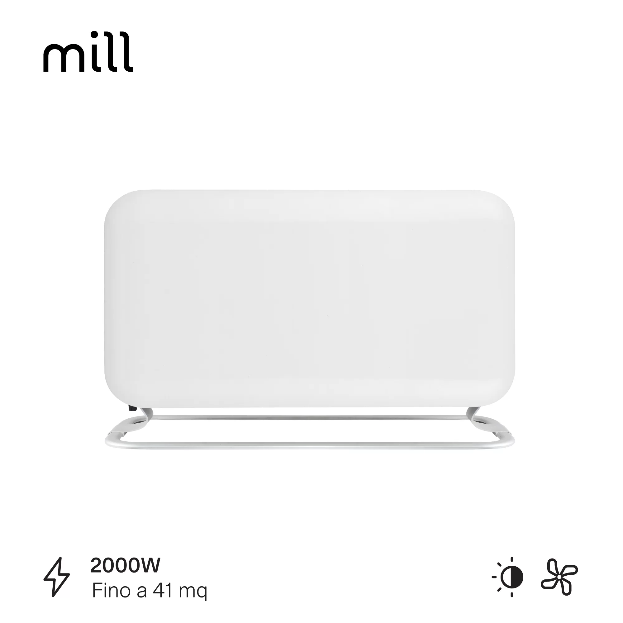 Termoconvector portabil cu convecție instantanee Mill 2000W LED [5]