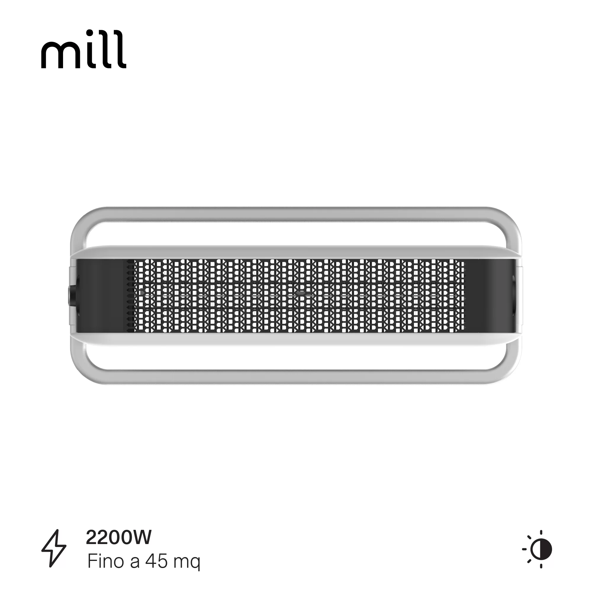 Termoconvector portabil cu convecție instantanee Mill 2200W LED [2]