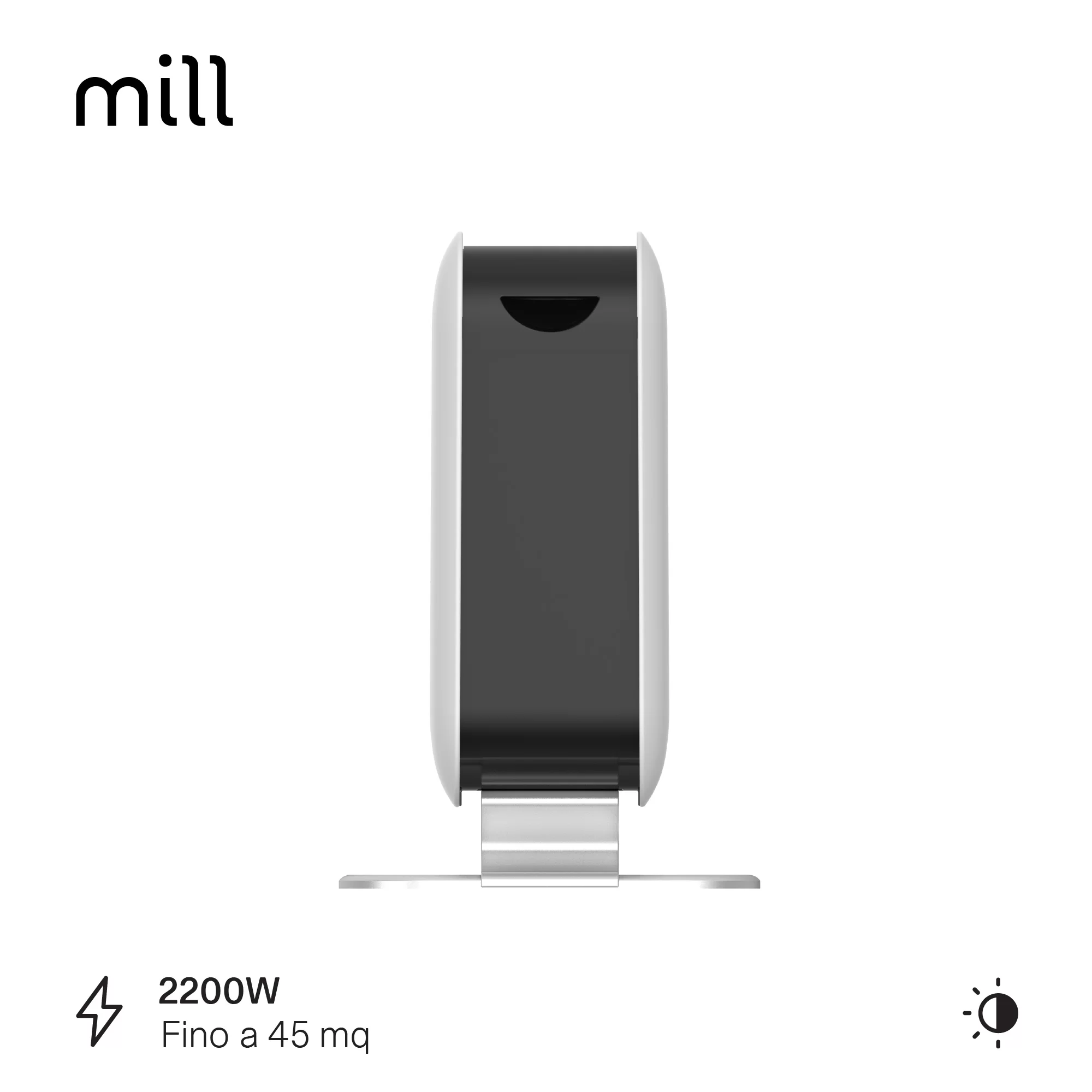 Termoconvector portabil cu convecție instantanee Mill 2200W LED [3]