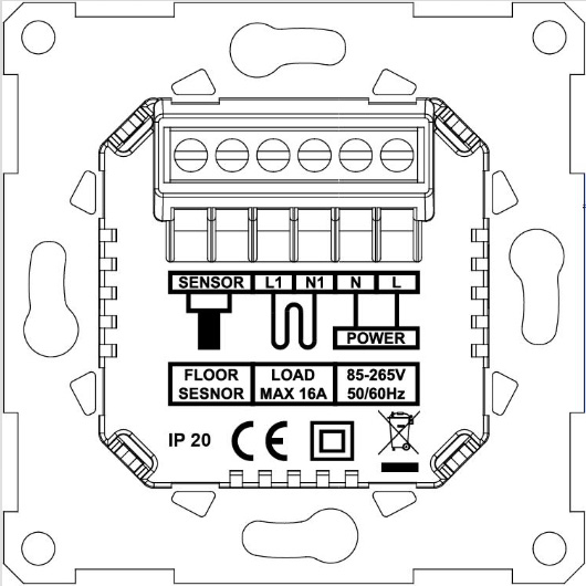 Termostat ET-44  - WIFi Control , cu senzor de pardoseala inclus [2]