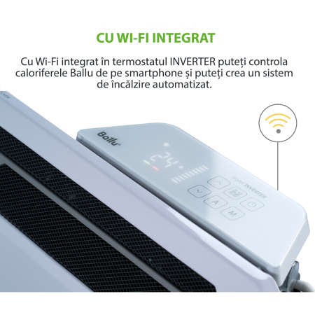 Convector electric rapid de 1500 w cu inverter și Wi-Fi [5]