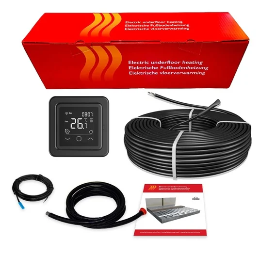 Incalzire in pardoseala in sapa - Kit 12m² incalzire in pardoseala in sapa 1600 W - 80 m, cu termostat C16 WIFI