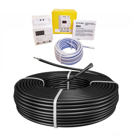 Degivrare in beton / sapă - Kit 16 m² 3200 W degivrare pardoseala in beton cu termostat si senzor de temperatura