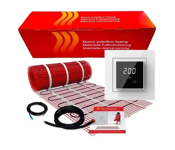 Incalzire in pardoseala sub gresie - Kit incalzire in pardoseala sub gresie 5 m² - 750 W, cu termostat ET44 WIFI