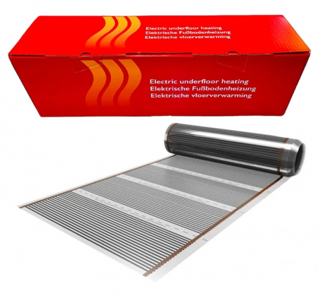 Incalzire electrica in pardoseala - Film carbon electric 140 W/m² - 100 cm latime