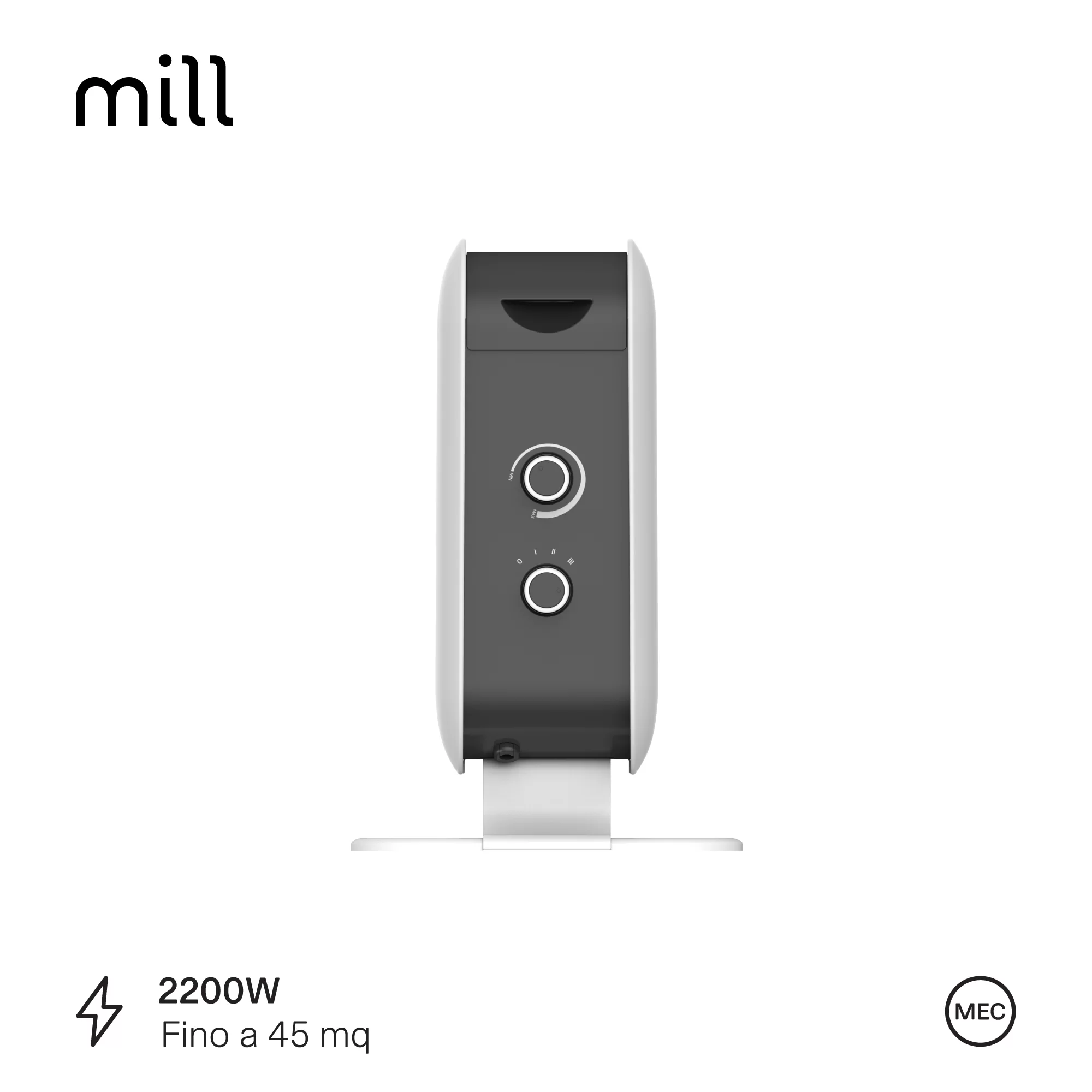 Termoconvector portabil cu convecție instantanee Mill 2200W MEC [1]