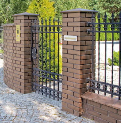 Capac Ceramic 03 Natural Brown Maro, pentru Stalp de Gard [2]