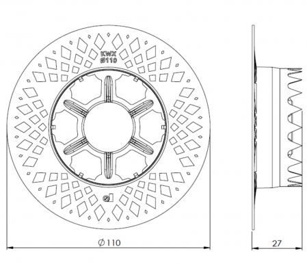 Piesa de Montaj Ingropat al Fixarilor prin Infiletare R-KWX 110 mm [1]