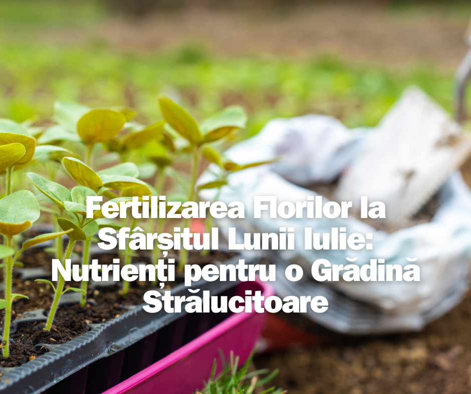 Fertilizarea Florilor la Sfârșitul Lunii Iulie: Nutrienți pentru o Grădină Strălucitoare