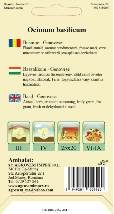Busuioc Genovese - Semințe [2]