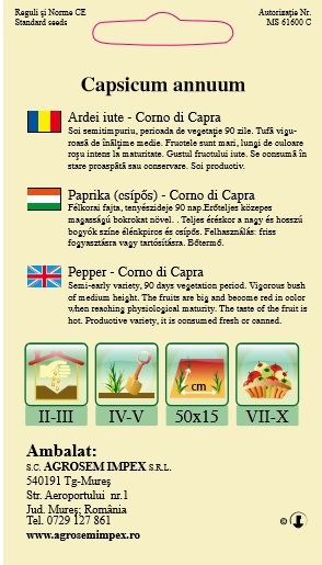 Corno di Capra - Ardei Iute - Semințe [2]