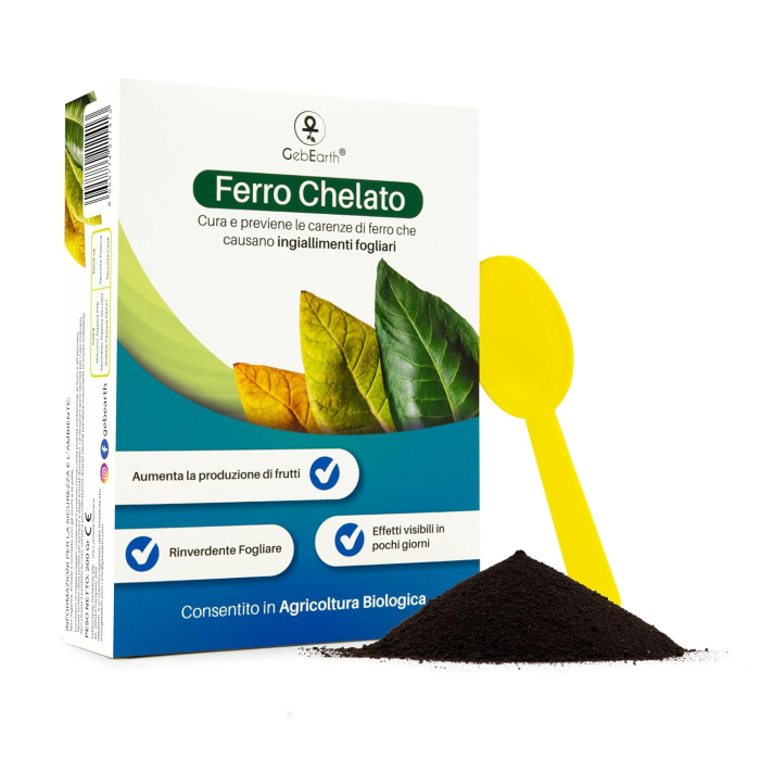 Fier pentru Plante Chelatat – Acțiune rapidă împotriva clorozei și îngălbenirii, ideal pentru legume, plante ornamentale și pomi fructiferi [1]