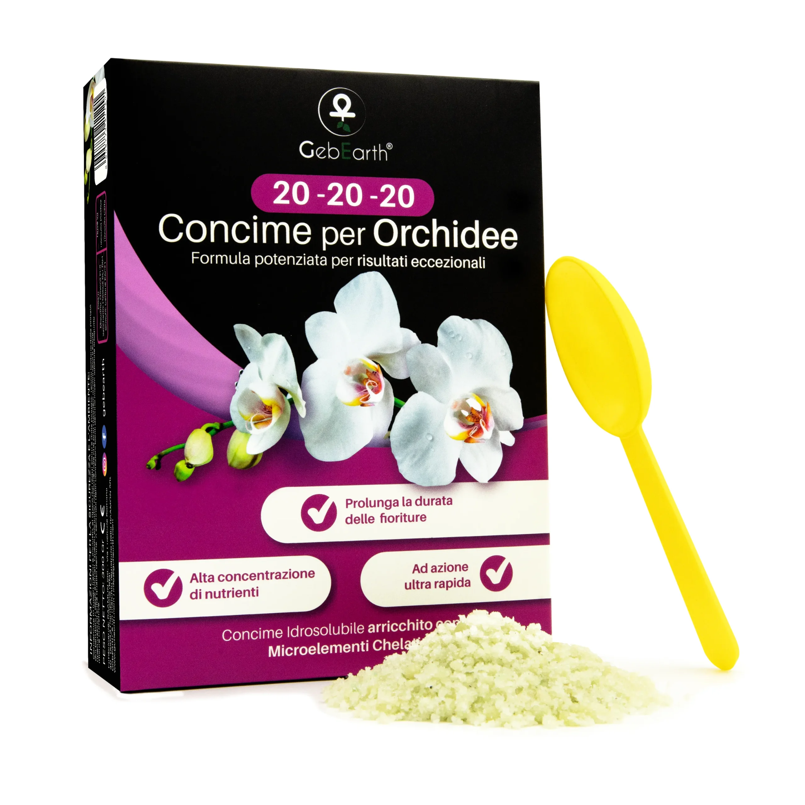 Îngrășământ orhidee solubil -  NPK 20-20-20 – Creștere și înflorire [1]